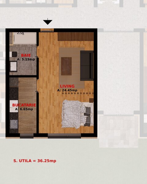 Dobroesti, garsoniera si apartamente 2 camere