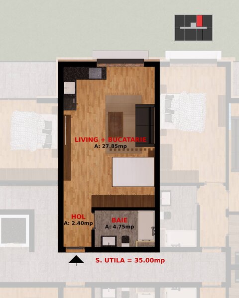 Dobroesti, apartamente 2 camere